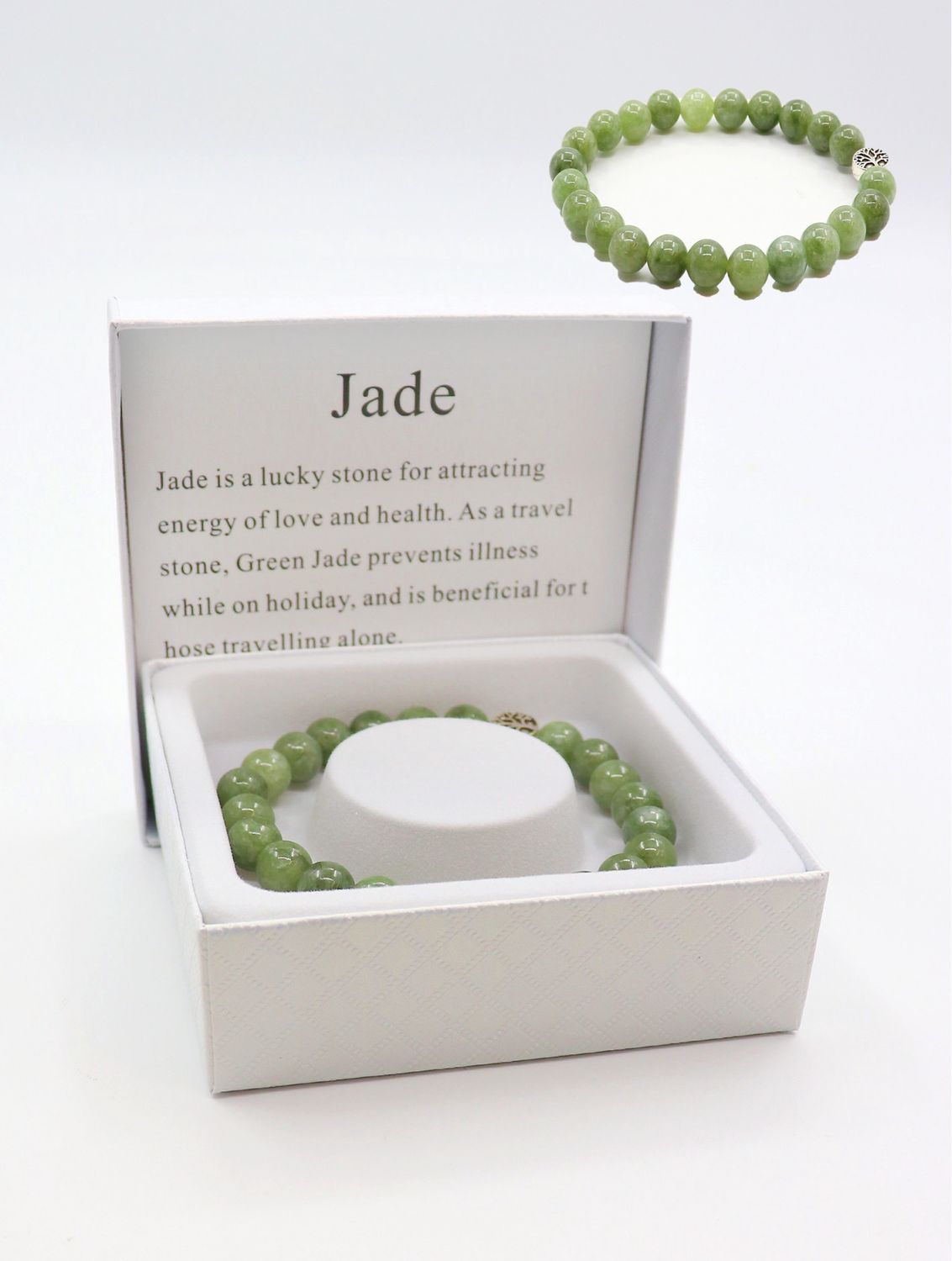 BR1269 - BLESSING BEAD BRACELET / JADE