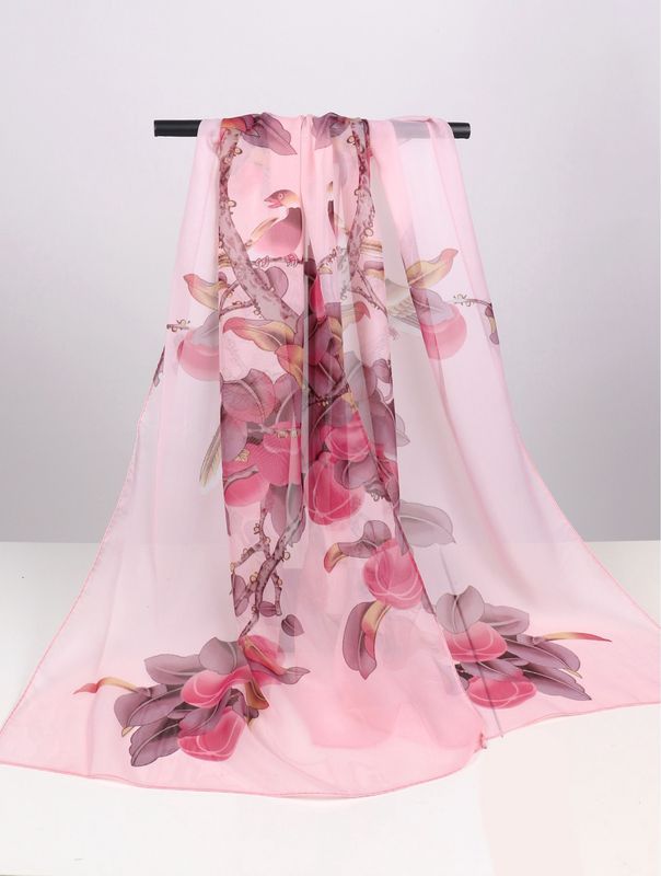 SF194501 - SCARF - CHIFFON FLORAL