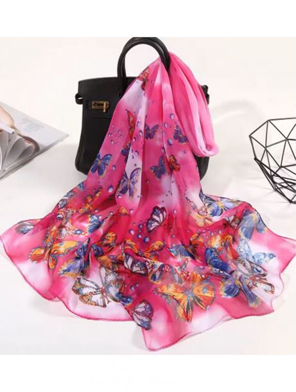 SF194626 - SCARF - CHIFFON BUTTERFLY