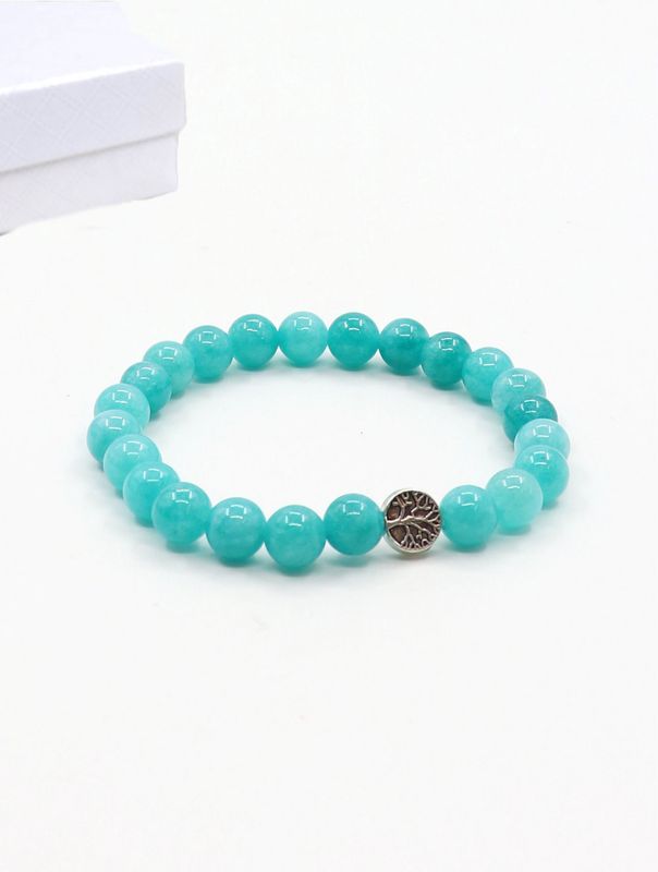 BR1270 - BLESSING BEAD BRACELET / AMAZONITE