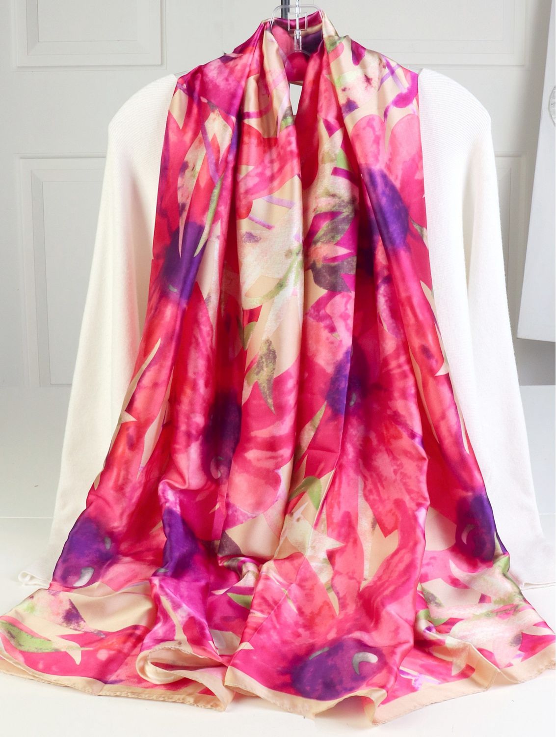 SF210218 - SILK FEEL SCARF - SPRING