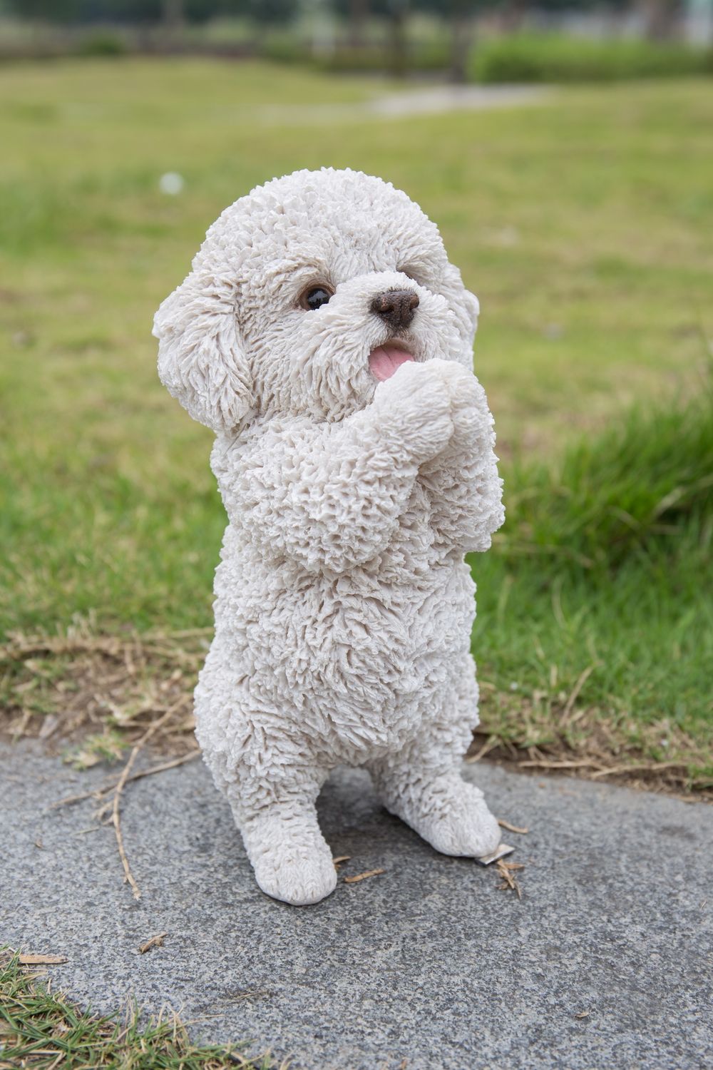 87703-B - POODLE PUPPY PLAYING / 8.5&quot; H