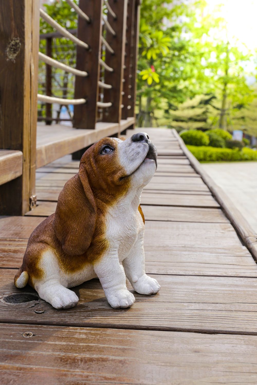 87703-O - BASSET HOUND PUPPY HOWLING  / 6.42&quot; H