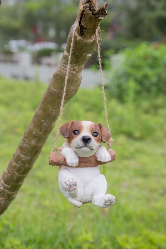 87704-F - JACK RUSSEL TERRIER PUPPY HANGING / 5&quot; H