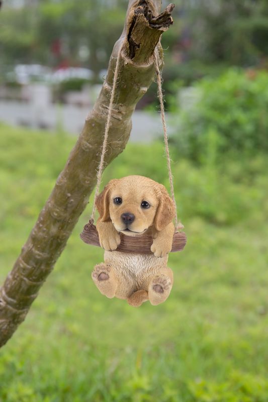 87704-I - GOLDEN RETREIVER PUPPY HANGING / 5.5&quot; H