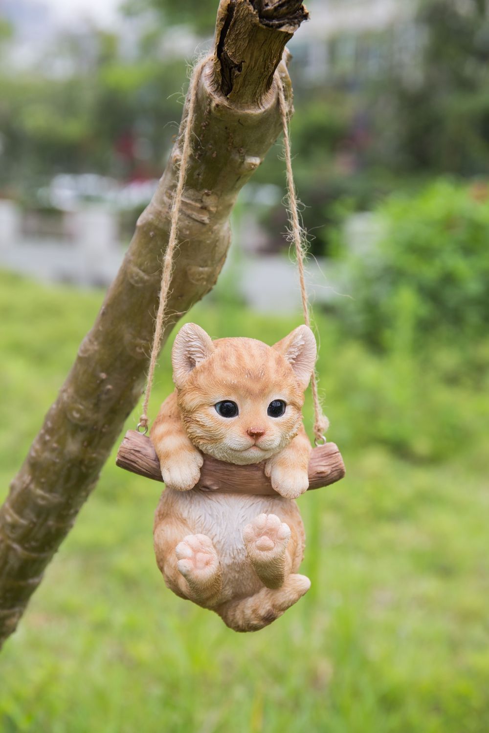 87704-G - TABBY KITTEN HANGING / 5.8&quot; H