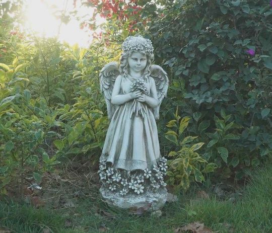 75596-B - ANGEL HOLDING FLOWERS / 19.3&quot; H
