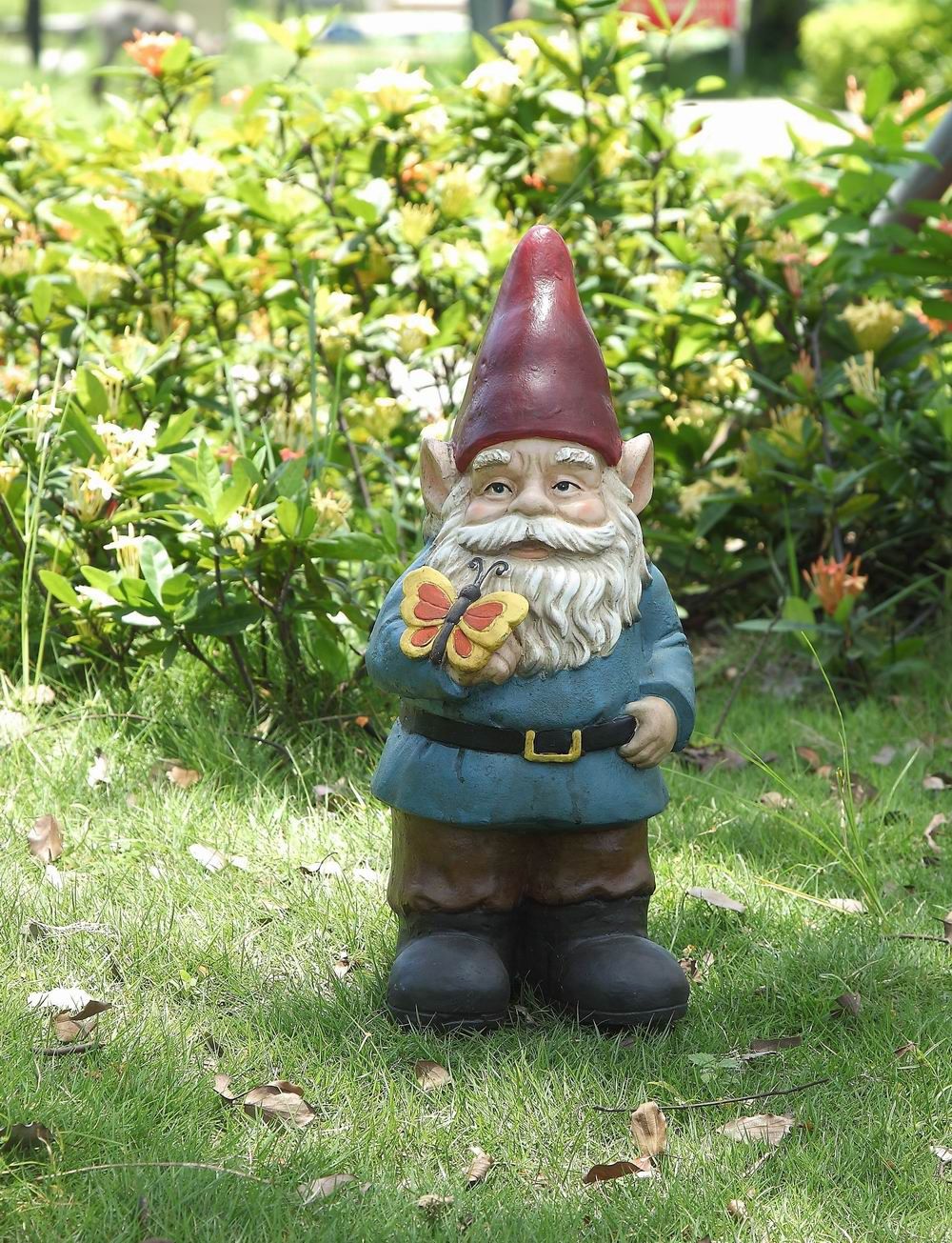75616-B - GNOME W/BUTTERFLY / 18&quot; H