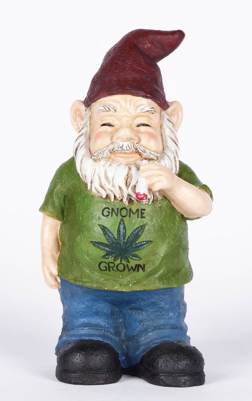 75616-U - GNOME SMOKING WEED / 9.75" H