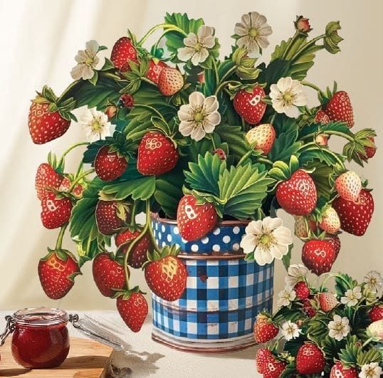 327-3718 - POP-UP FLOWER BOUQUET - STRAWBERRY BLOSSOM