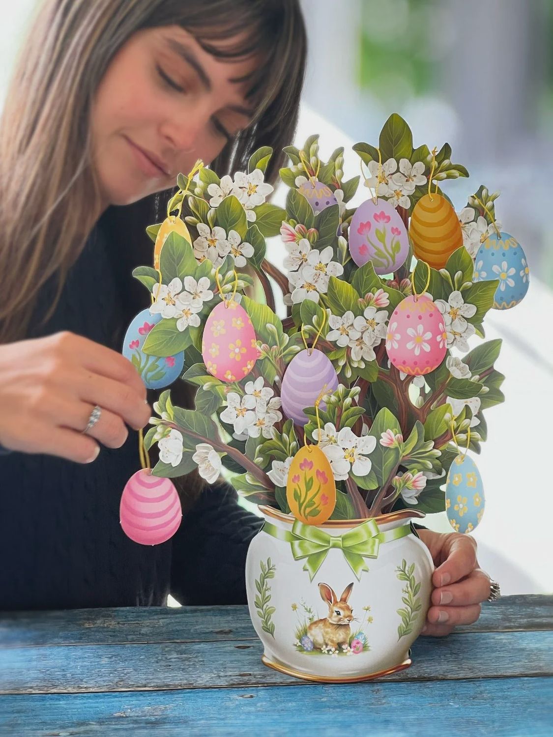 327-3728 - POP-UP FLOWER BOUQUET - EASTER EGG TREE