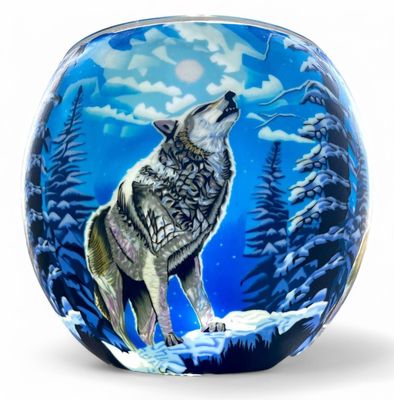 250200 - BENAYA LIGHT GLASS - HOWLING WOLF