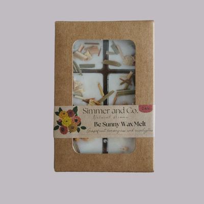 01-020-0001	 - BOTANICAL SECENTED SIMMER WAX MELT - BE SUNNY