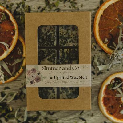 30-020-0001	 - BOTANICAL SECENTED SIMMER WAX MELT - BE UPLIFTED