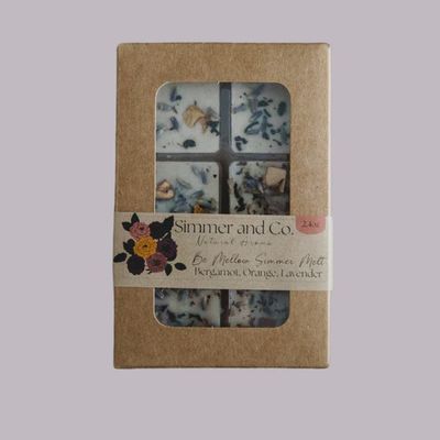 01-020-0003 - BOTANICAL SECENTED SIMMER WAX MELT - BE MELLOW