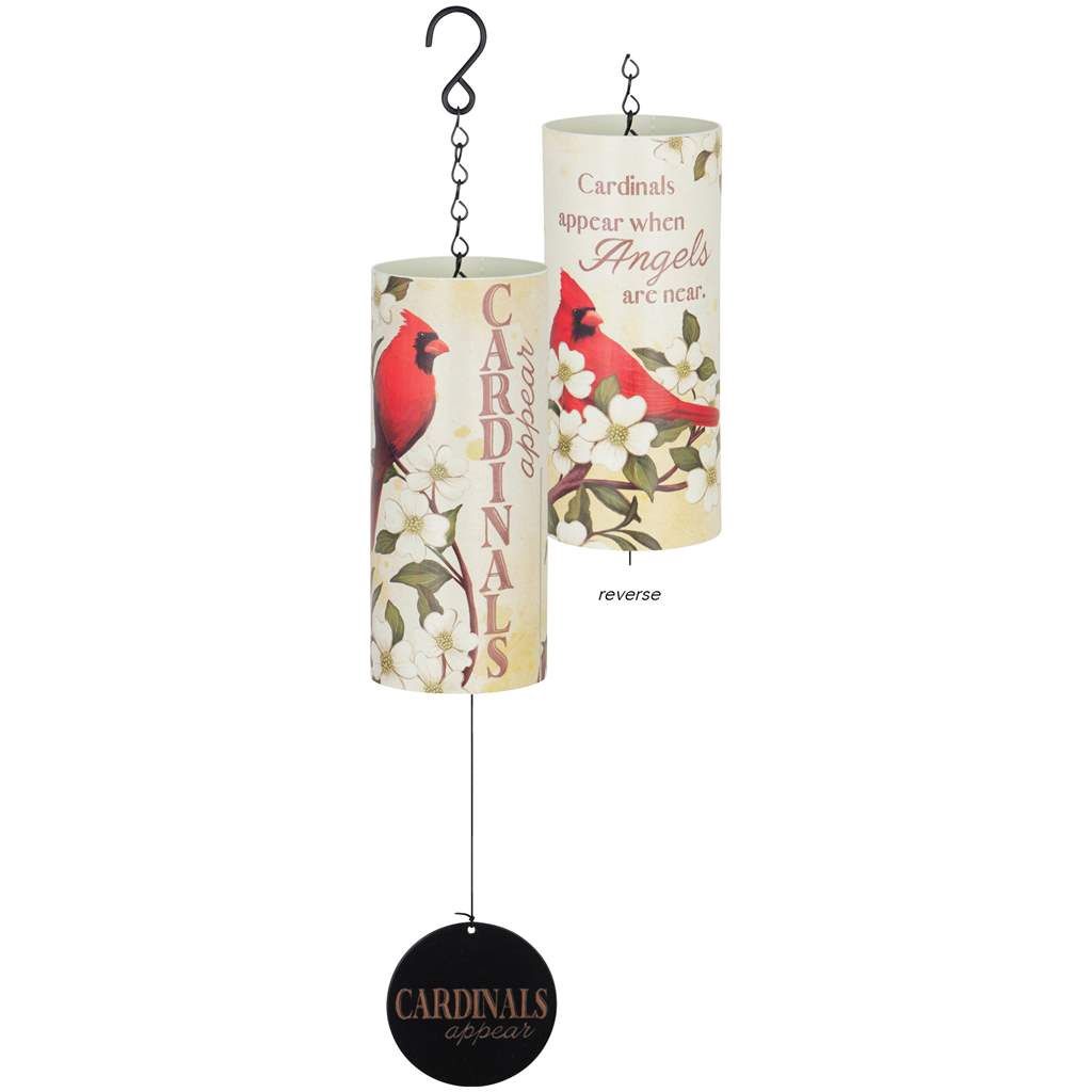 CS62764 - CYLINDER CHIME - CARDINALS  APPEAR / MEMORIAL