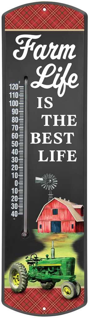 CS27549 - THERMOMETER - FARM LIFE IS THE BEST LIFE
