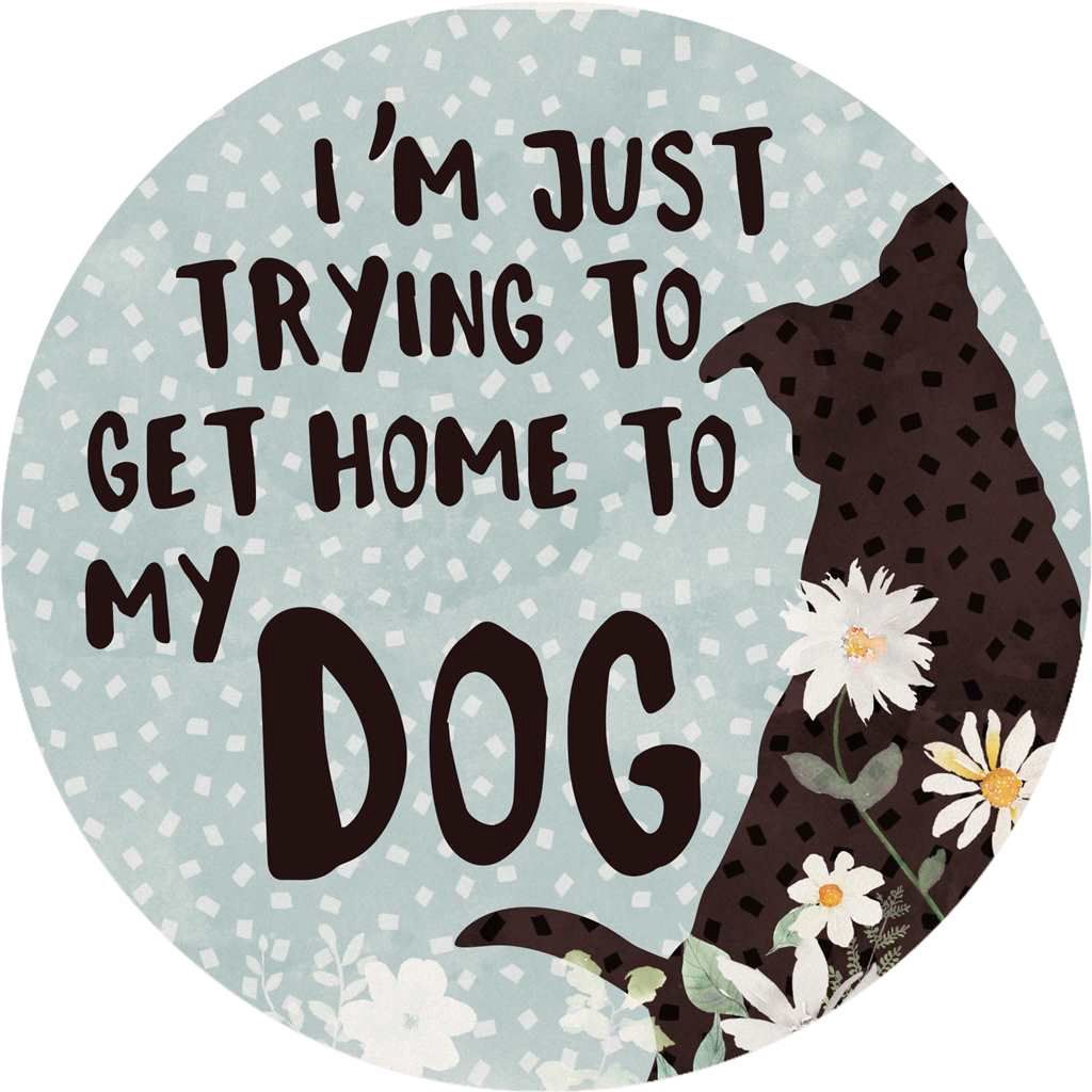 CSCC78126 - CAR COASTER - HOME TO MY DOG