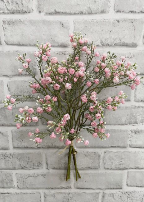 00993PK - 14&quot; PINK BABY&#39;S BREATH BUNDLE X 5