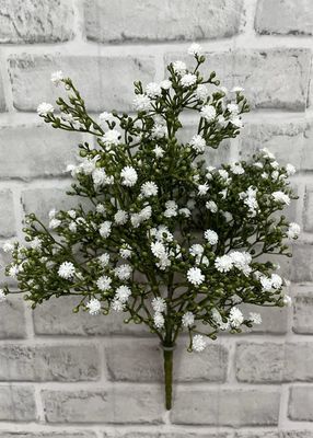 10190W - 16&quot; WHITE GYPSOPHILA BUSH