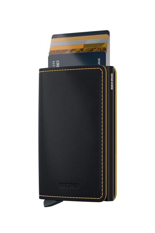 SM / XSLIMWALLET - MATTE BLACK OCHRE