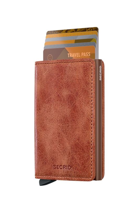 SV / SLIMWALLET - VINTAGE COGNAC/BROWN