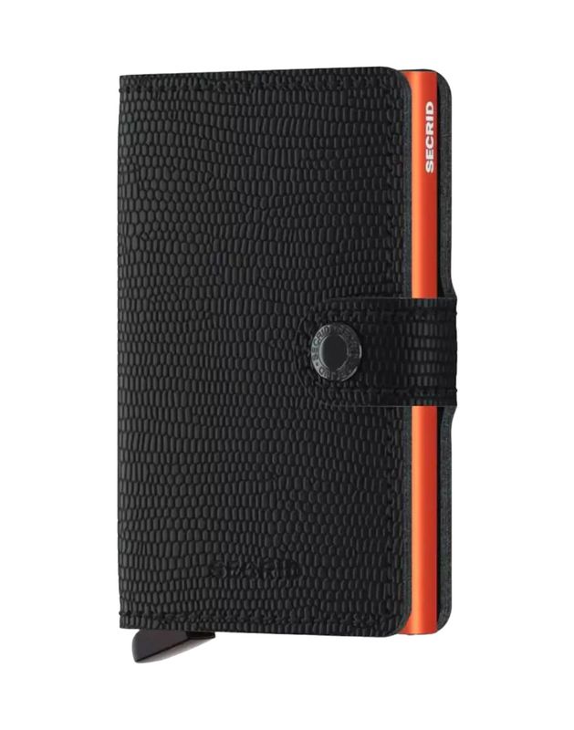 MRa / MINIWALLET - RANGO BLACK - ORANGE