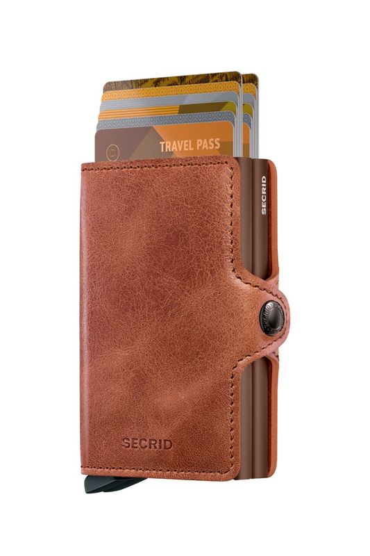 TV / TWINWALLET - VINTAGE COGNAC/BROWN