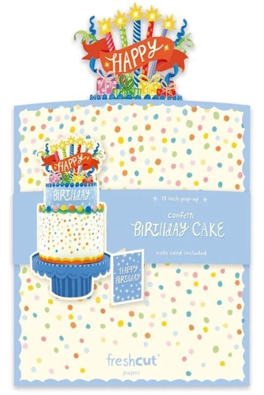 327-7250 - POP-UP - CONFETTI BIRTHDAY CAKE