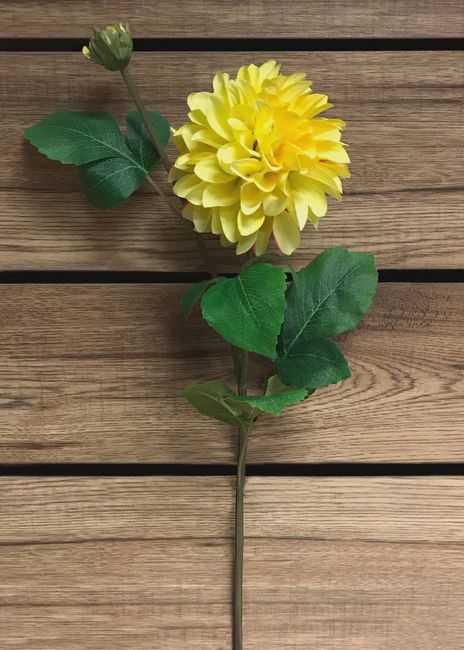 00960Y - DAHLIA SPRAY - YELLOW