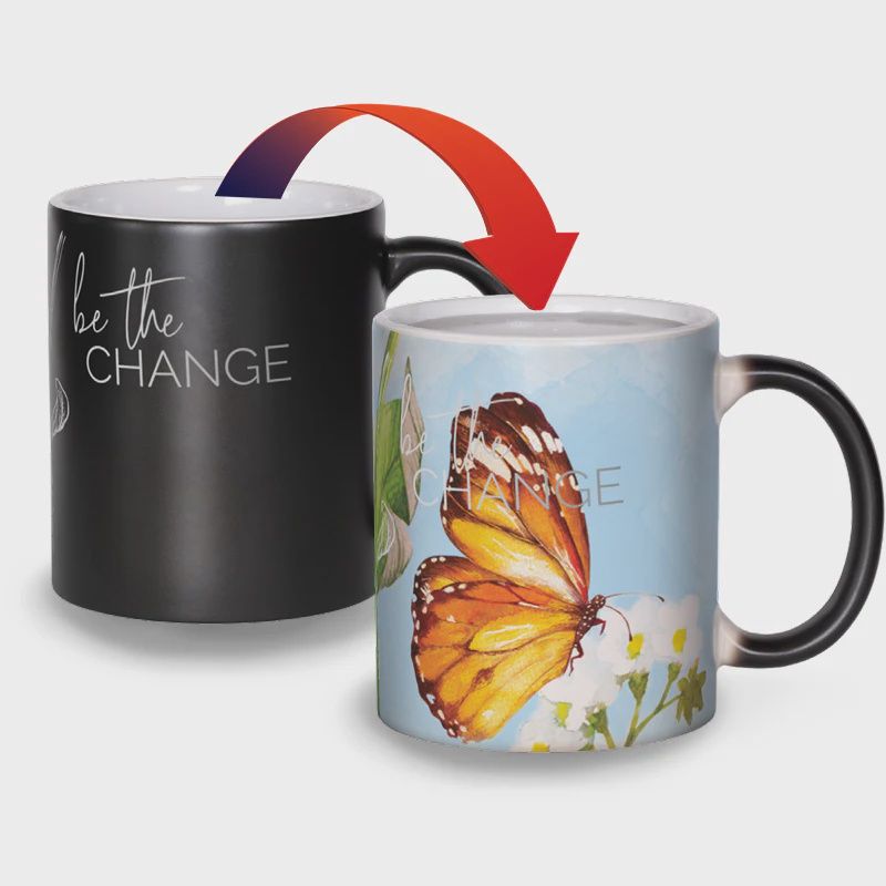 CM246 - COLOUR CHANGING MUG - BE THE CHANGE