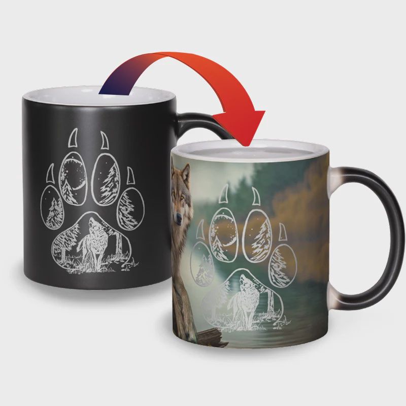 CM409 - COLOUR CHANGING MUG - WOLF
