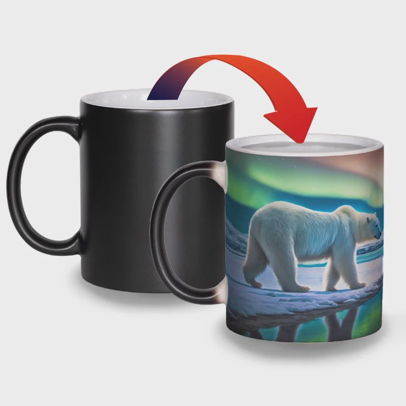 CM410 - COLOUR CHANGING MUG - POLAR BEAR