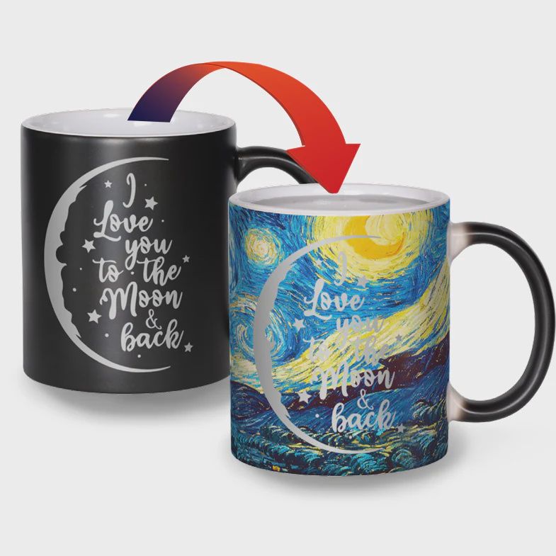 CM203 - COLOUR CHANGING MUG - LOVE YOU TO THE MOON