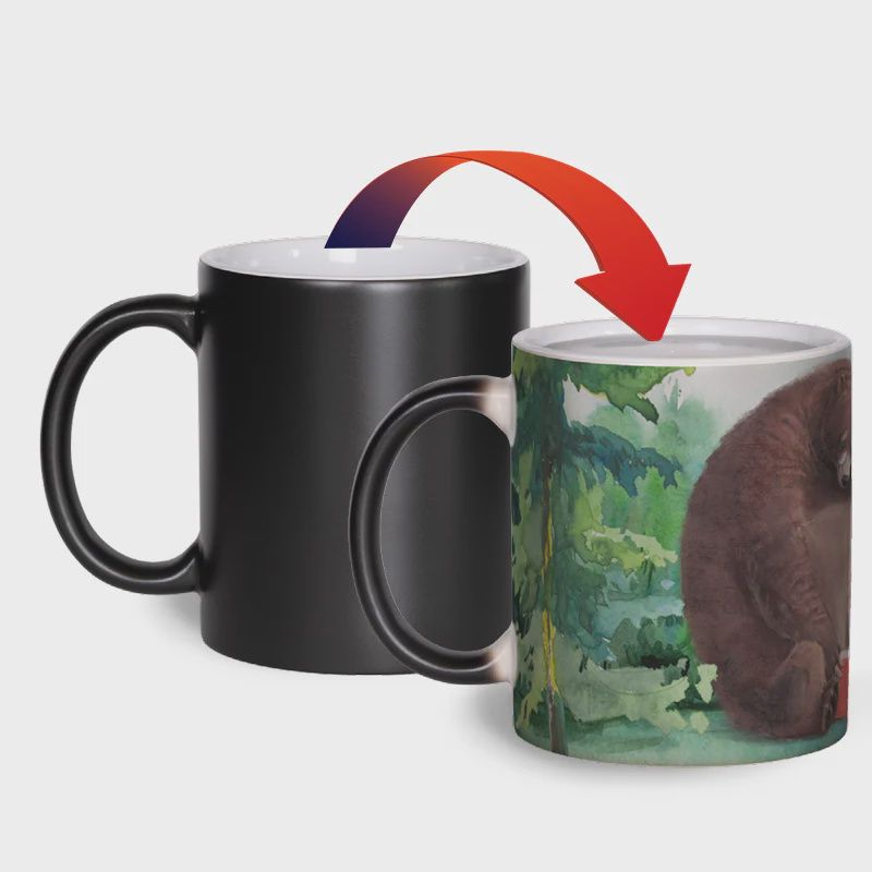 CM229 - COLOUR CHANGING MUG - GRANDPA BEAR