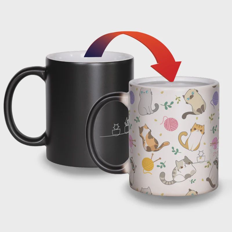 CM237 - COLOUR CHANGING MUG - CATS
