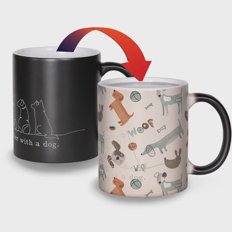 CM236 - COLOUR CHANGING MUG - DOGS