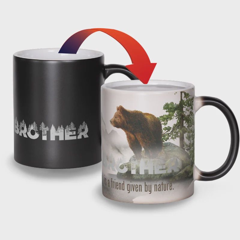 CM235 - COLOUR CHANGING MUG - BROTHER BEAR