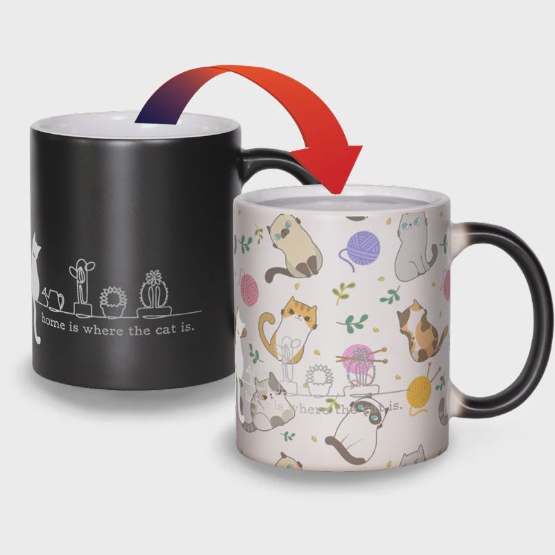 CM237 - COLOUR CHANGING MUG - CATS