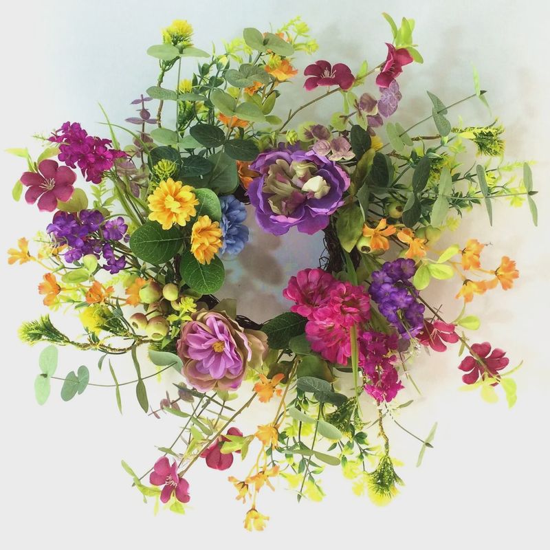 FL7163 - SPRING / SUMMER FLORALS  WREATH - 20&quot; DIAM