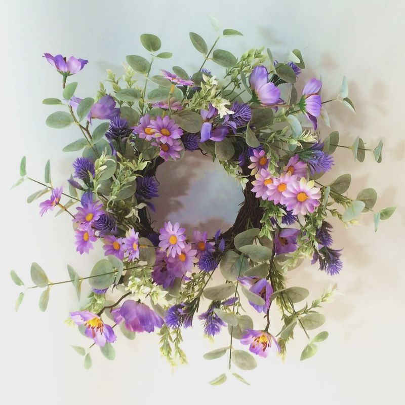 FL7169 - SPRING / SUMMER FLORALS WREATH - 18&quot; DIAM