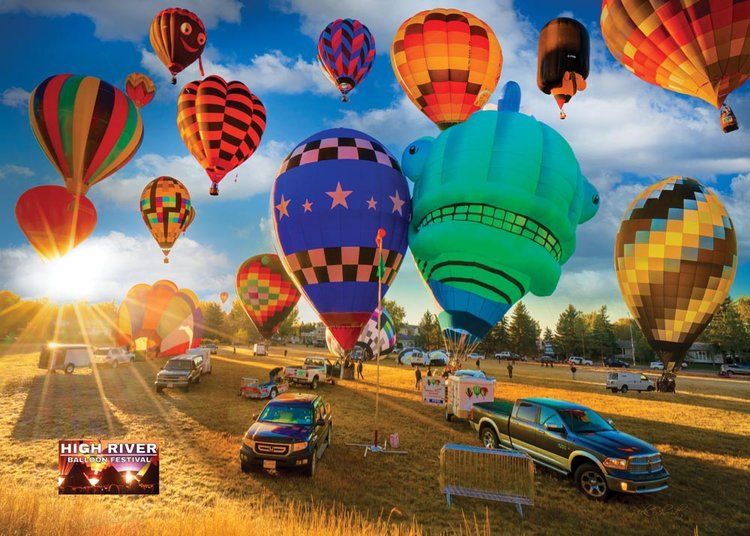 1000 PC - 450 - PUZZLE - BALLOON FESTIVAL / HIGH RIVER, ALBERTA