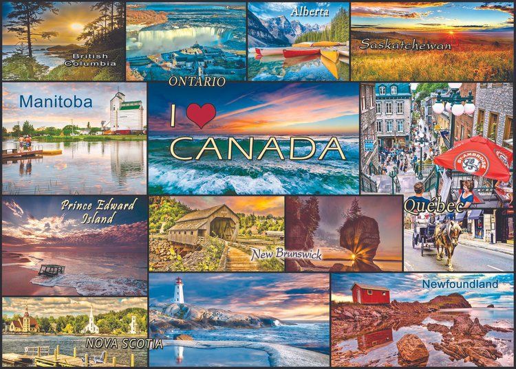 1000 PC - 463 - PUZZLE - I LOVE CANADA