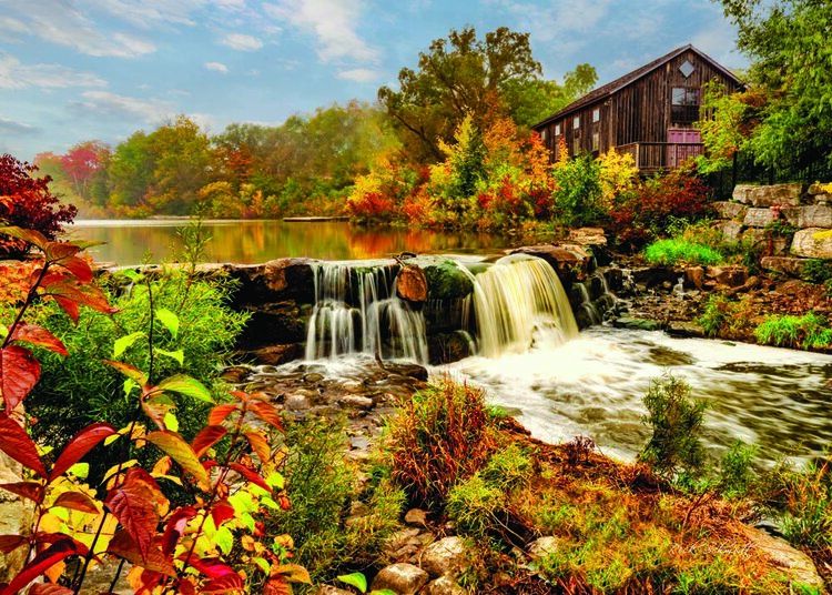 1000 PC - 444 - PUZZLE - ABRAHAM ERB&#39;S GRIST MILL