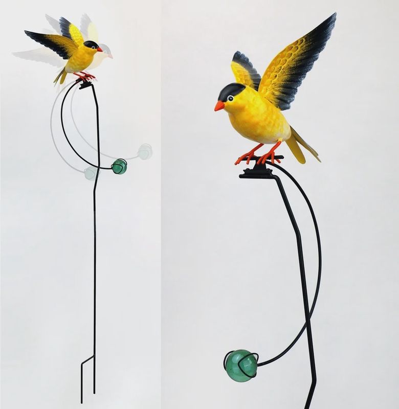 GG9599 - KINETIC ROCKER STAKE - YELLOW FINCH