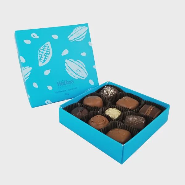 9 PIECE &quot;A LITTLE SOMETHING&quot; CHOCOLATE BOX - WALKERS CHOCOLATE
