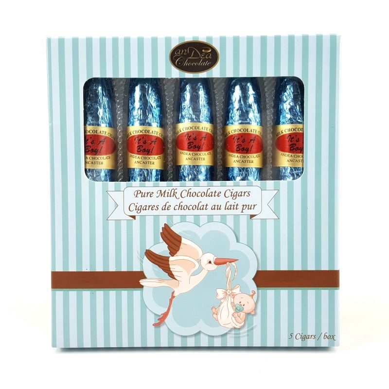 HEB441 - IT&#39;S A BOY - MILK CHOCOLATE CIGARS / QTY5