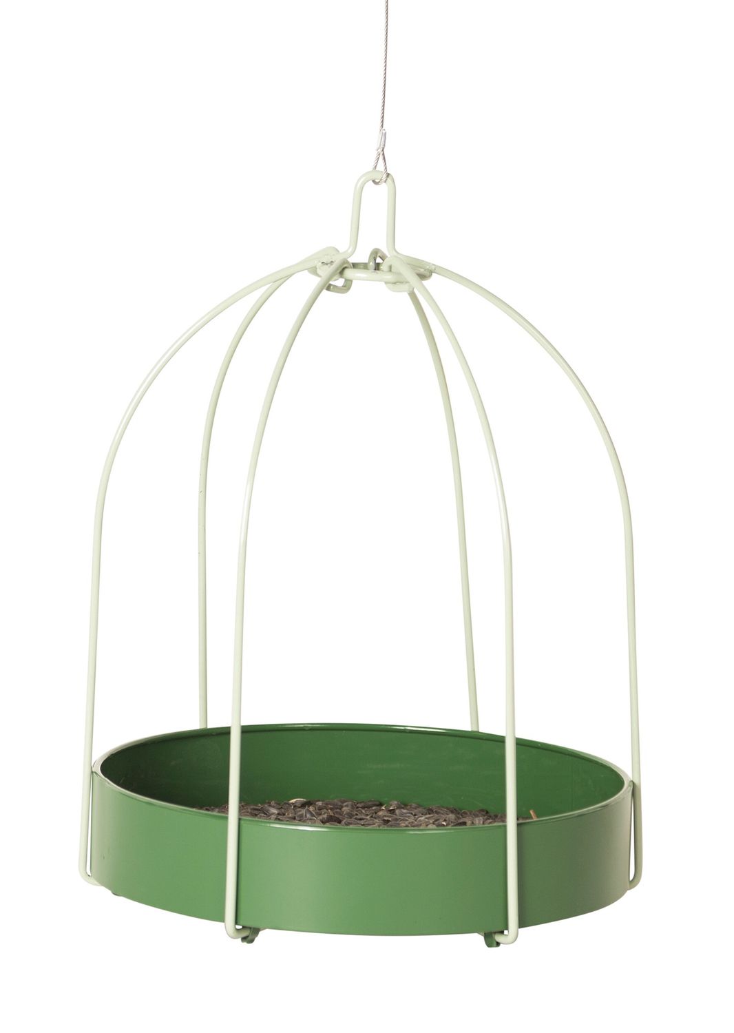 10077 - FRAMED PLATFORM FEEDER - GREEN