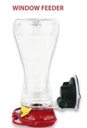 88012 - POLY WINDOW HUMMINGBIRD FEEDER