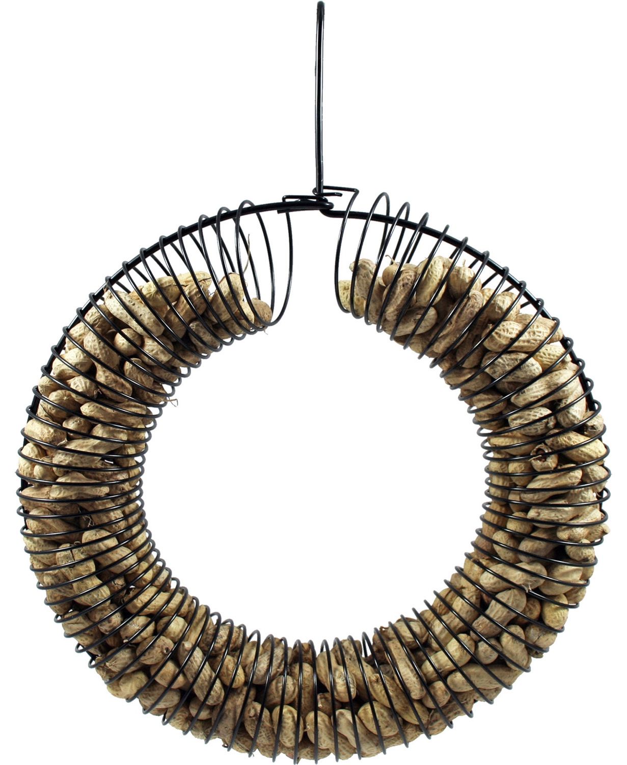 10760 - WREATH PEANUT FEEDER - BLACK